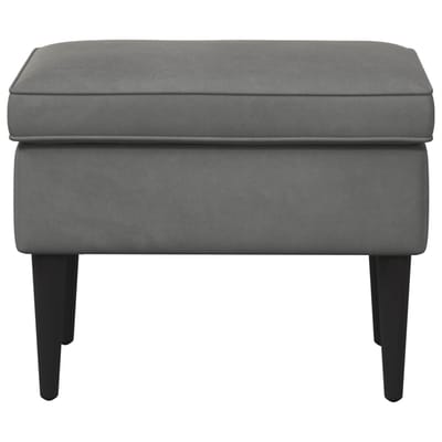 vidaXL - Voetenbank - Donkergrijs - 55 - x - 35 - x - 41 - cm - Fluweel