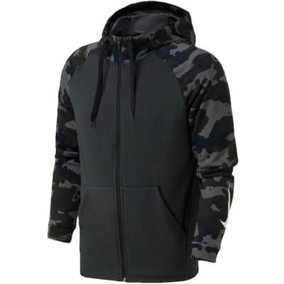 Nike Camouflage Spliced Jas Heren Bovenkleding Grijs AQ1139-060 M black