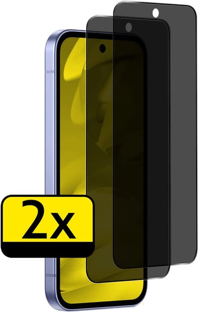 Screenprotector - Geschikt voor Google Pixel 9a - 2 Stuks - Privacy Filter - Beschermglas - Gehard Glas - Tempered Glass - Screen Protector