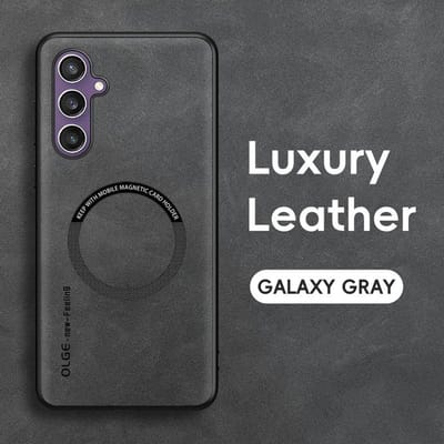Magnetisch Voor Magsafe Lederen Hoesje Voor Samsung Galaxy S26 S25 S24 S23 S22 Ultra S23 S24 FE Luxe Draadloos Opladen Telefoonhoes For Samsung S25