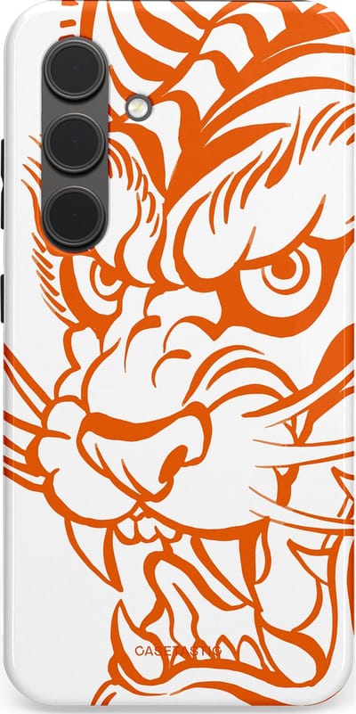 Casetastic Hoesje Geschikt voor Samsung S24 - Stijlvolle Beschermende Duo-layer Case - Wilde lijnen