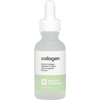 Natural Outcome, Sérum Collagène Ultra Impact, Sans Parfum, 1 oz (30 ml) white