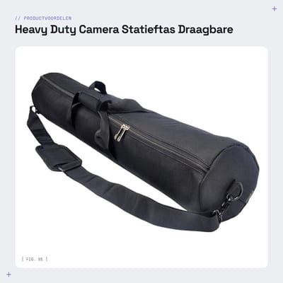 Dailygoods- Cameratas Schokbestendig - Draagbare Gewatteerde Tas - Verstelbare Schouderriem - Draaggreep - 90 cm - Oxford Doek - Statieftas