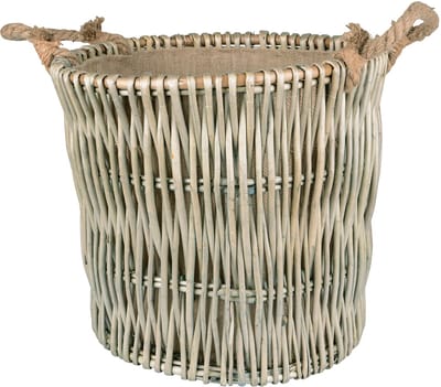 UNUS® Wilgenmand groot wasmand haard houtmanddecoratieve Ø 42