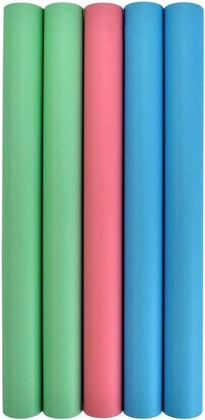 Kaftpapier Rollen - Boekenkaft Papier - Boeken Beschermen - Pastel Kleuren Mix - 4m x 35cm - Multicolor