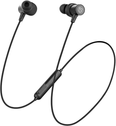Draadloze Bluetooth Nekband Hoofdtelefoon met IPX6 Waterbestendigheid, 12 Uur Batterijduur en AptX-HD Geluidskwaliteit