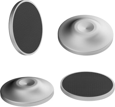 Luidspreker Voetjes - Apparaat Steunen - Audio Verbetering - Aluminium Schokdempers - 4 Stuks - Zilver