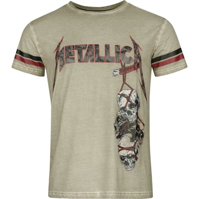 Metallica T-shirt - EMP Signature Collection - M tot 3XL - voor Mannen - beige