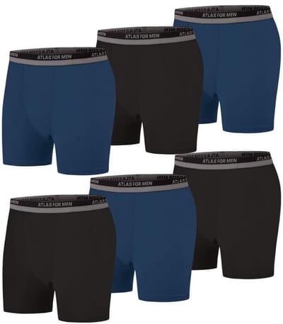 ATLAS FOR MEN - Set van 6 boxershorts Atlas® - Heren - Verkrijgbaar in grote maten - L