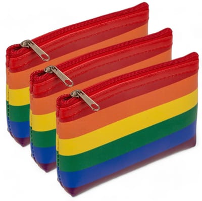 Allecto - Mini-portemonnee - Multifunctioneel etui - Regenboogkleuren - Compact formaat - Perfect voor onderweg - Uniseks accessoire