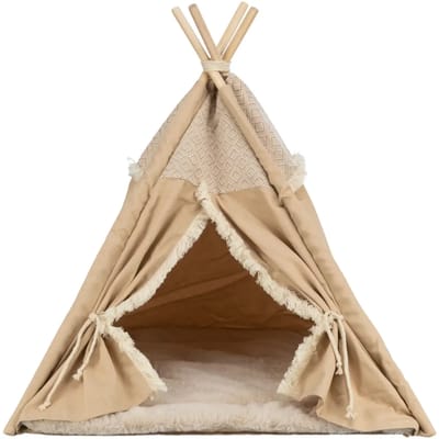 Trixie - Kattenmand - Tipi Boho - Beige - 55X55X65 cm