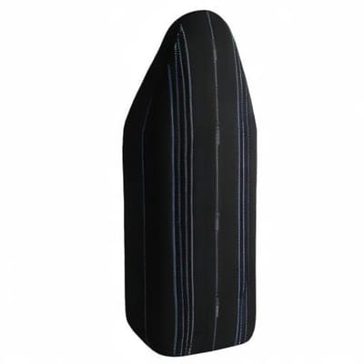 Universele Strijkhoes 131 cm x 55 cm - Zwart Katoen met Vouwmarkeringen en Clipsysteem