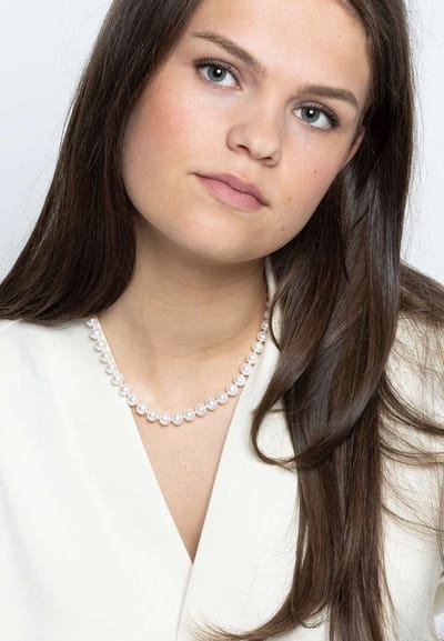 PROUD PEARLS® klassieke parelketting met zilveren sluiting