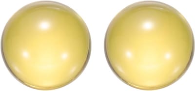 Transparante Acryl Ballen - Decoratie Bollen - Jongleer Training - Hoge Lichtdoorlatendheid - 25 mm Diameter - Lichtgeel