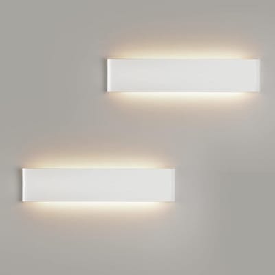 Set van 2 Moderne LED Wandlampen Binnen - Up Down Verlichting 24W 3000K Warm Wit voor Woonkamer, Hal en Slaapkamer