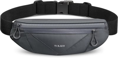 Waterdichte Fanny Pack voor Hardlopen en Wandelen met Verstelbare Band voor Telefoons tot 7'' - Ideaal voor Reizen, Outdoor Activiteiten en Cadeaus, Grijs, One Size