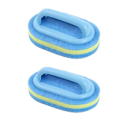 1 éponge de nettoyage pour cuisine et salle de bain, brosse de nettoyage, outils, accessoires ménagers, parfait pour les murs en verre, les toilettes, la céramique