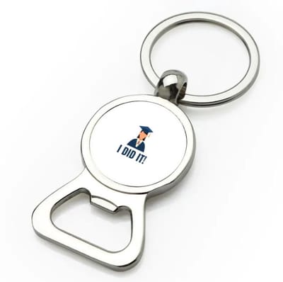 Akyol - i did it! flesopener - Geslaagd - iemand die is geslaagd - gelukt - gefeliciteerd - examen - school - diploma gehaald - cadeau - kado - geschenk - gift - 9 bij 3 cm