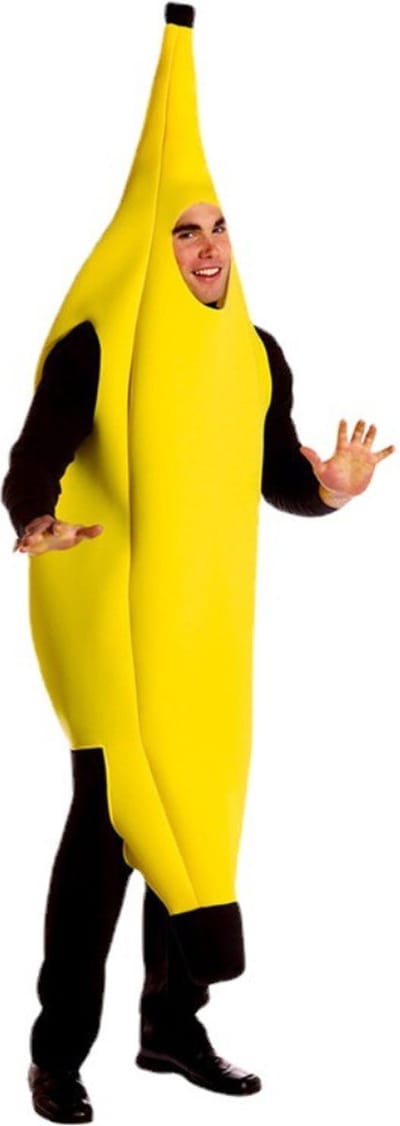 Joya Party® Banaan kostuum Volwassenen | Verkleedkleding Bananenpak | Verkleedpak Banaan | Carnavalskleding | Carnaval kostuum | Dames | Heren | One-size