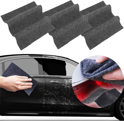 Nano Sparkle Doeken - Krasverwijderaar Doek - Auto Herstellen - Innovatieve Nano Technologie - 3 stuks - Zwart