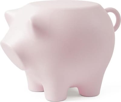 Bijzetvarken Babyroze / Sidepig Babypink  - Design Bijzettafel - Werkwaardig.