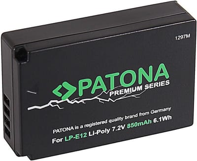 Canon LP-E12 accu Patona Premium