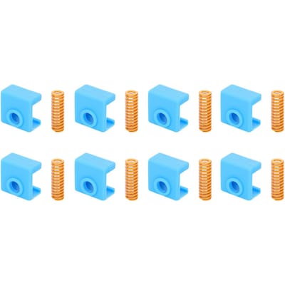 3D Printer Accessoires 8 stuks 25mm Gele Veren voor Verwarmd Bed 8 stuks Siliconen Sokkel voor MK8 blue