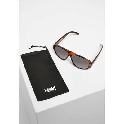 Urban Classics - 101 Sunglasses UC brown leo/black one size Zonnebril - Bruin/Zwart