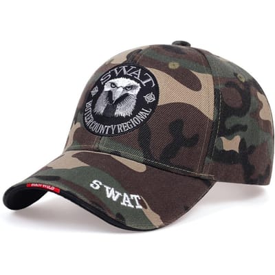 SWAT Legerpet Heren Geborduurde Adelaar Zwart Baseballpetten Heren Gorras Para Hombre Dames Snapback Bone Masculino Tactische Pet Adjustable gray