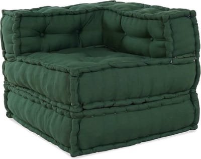 vidaXL - Modulaire - bankstel - 70x70x54 - stof - groen