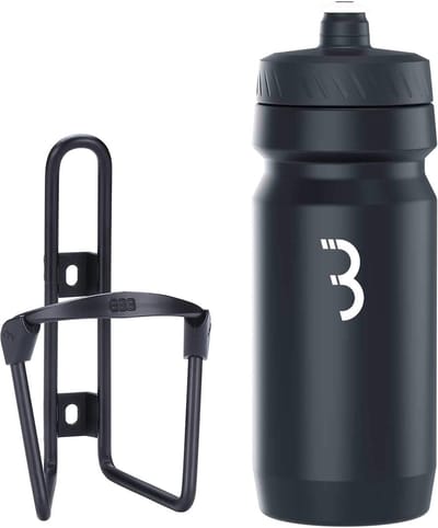 BBB Cycling FuelTank - Aluminium Bidonhouder met Bidon - 550ml - Mat Zwart - Racefiets & Mountainbike - Drinkbushouder Fiets - BBC-03C