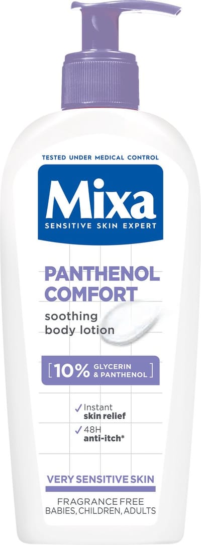 Mixa Panthenol Comfort Kalmerende Bodylotion - Voor de droge en eczeemgevoelige huid - Lichaam en Handen - 250 ml