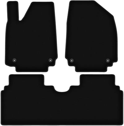 Wielganizator WLG-BASIC Serie - Velours Automatten - Zwart - Voor Hyundai Ioniq 6 Sedan