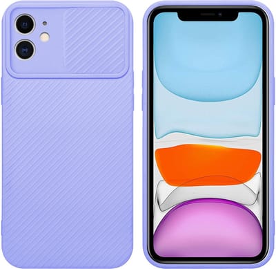 Cadorabo Hoesje geschikt voor Apple iPhone 11 in Bonbon Paars - Beschermhoes van flexibel TPU-silicone Case Cover en met camerabescherming