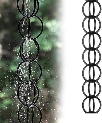 Regenketting - Dakgoot Ketting - Waterafvoer Decoratie - Verstelbare Lengte - 1 Meter - Aluminium