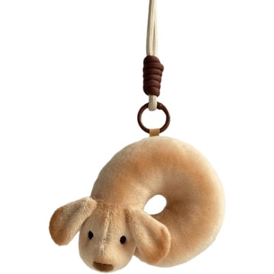 Schattige PP Katoen Dashond Pluche Pop Dier Cartoon Hondje Pluche Sleutelhanger 10cm Katoen Hondje Pluche Hanger Verjaardagscadeau bruin