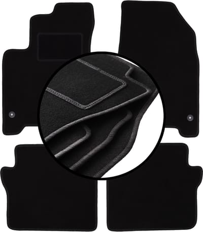 Complete set veloursmatten voor: Renault Koleos I SUV (2007-2016)