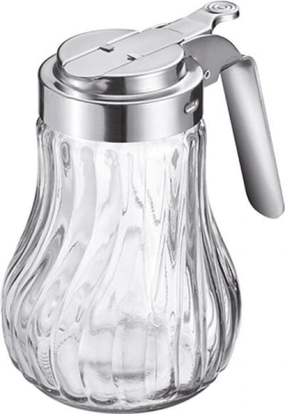 Westmark Room-/honingdispenser, inhoud: 250 ml, glas/roestvrij staal, Berlin, doorzichtig/zilver, 65302260
