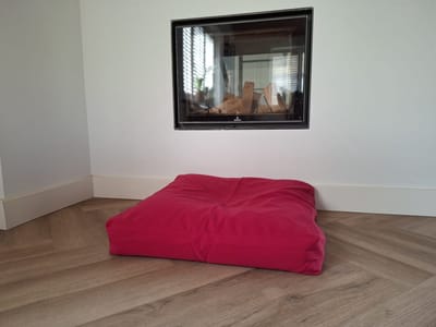 Dog's Companion - Hondenkussen / Hondenbed bench kussen roze 68x68x12cm - Hondenkussen / Hondenbed bench kussen roze 68x68x12cm