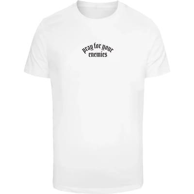 Mister Tee - Pray For Your Enemies Heren T-shirt - XS - Wit