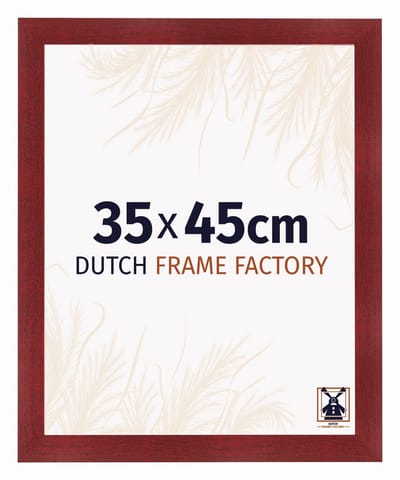 Fotolijst 35x45 cm - MDF - Wijnrood Geveegd - Praag