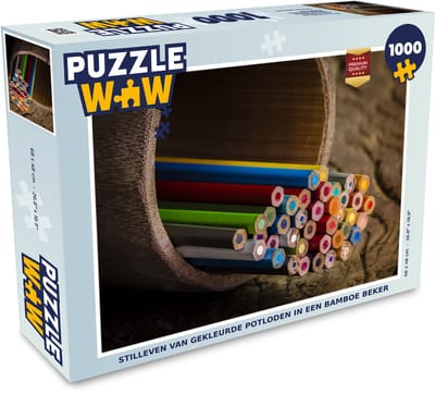 Puzzel Stilleven - Kleuren - Hout - Legpuzzel - Puzzel 1000 stukjes volwassenen