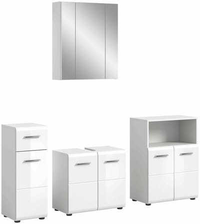 IJs badkamercombinatie wit hoogglans MDF TZ wit NB - 32x180x185cm