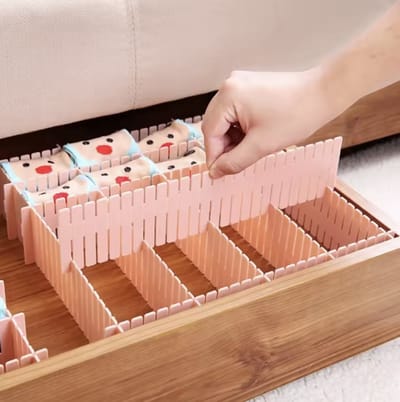 CHPN - Ladeverdeler - Lade indeler - Lade organizer - set van 8 stuks - Kledingkast organizen - Op maat te knippen - Roze - Universeel