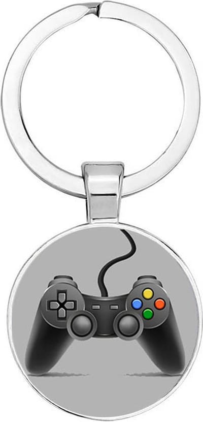 Akyol - Controller Sleutelhanger - gamen - iemand die houdt van gamen - leuke cadeau voor iemand die houdt van gamen - verjaardagscadeau - kado - gift - 2,5 x 2,5 CM