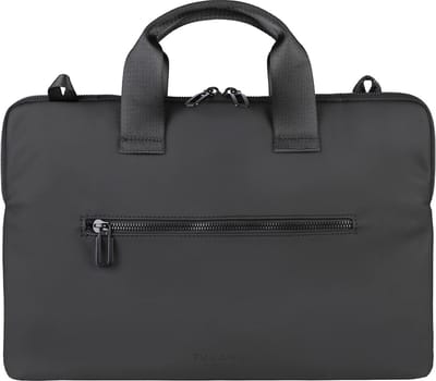 Tucano Gommo Tas MacBook 15-16 – Intern Laptopvak – Extern Vak voor Accessoires – Shopper in Rubberen Materiaal - Zwart