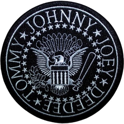 Ramones - Presidential Seal Patch - Zwart/Wit