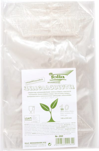 Cellofaanzak folia 145x235mm 10 stuks transparant | 10 stuks