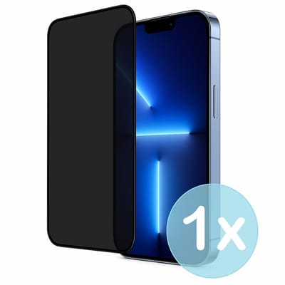 Privacy Screenprotector Geschikt voor iPhone 13 Pro Max – Anti-Gluren – Krasbestendig Gehard Glas 9H – Volledige Dekking – FuturiQ