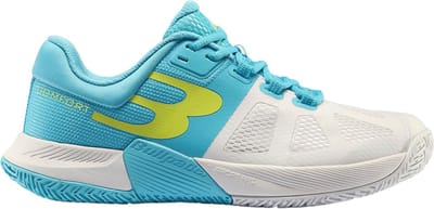 Bullpadel Performance Comfort 24i Dames Padelschoen Kleur: Wit/Lichtblauw,Maat: 36
